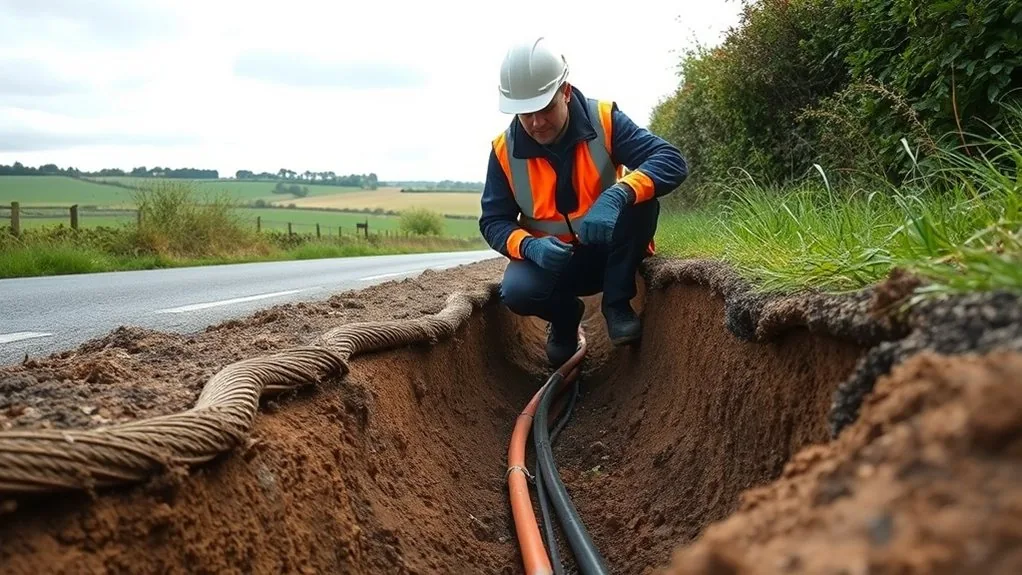 Underground Cable Installation in Orpington | Buried Power & Data Lines